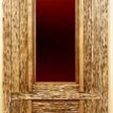 Дверь искусственное старение со стеклом (липа) 1800*700