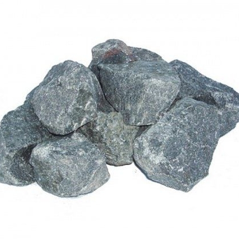 Камень для бани Габбро - диабаз 20 кг коробка, мытый (40)