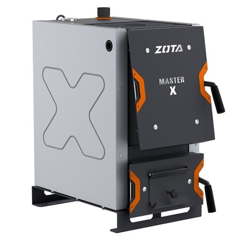 Котел твердотопливный Zota Master-X 32 кВт с плитой