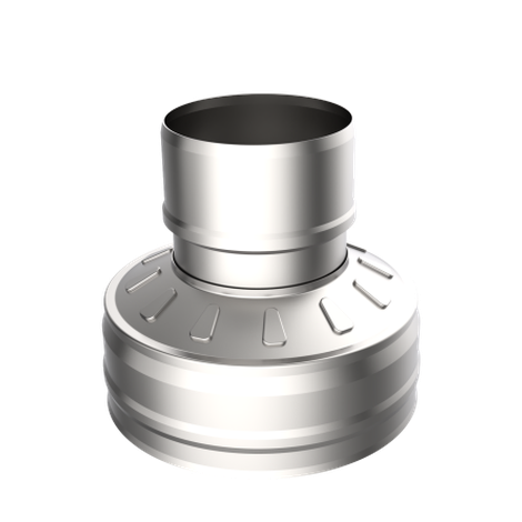 Оголовок-переход ф 130х200, AISI 439/439, 0,5мм/0,5мм, (К), тип-2