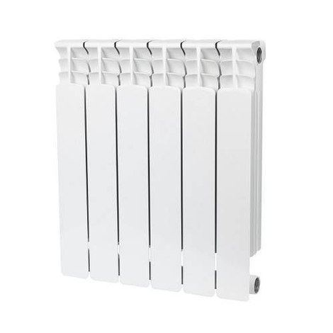 Радиатор биметаллический STOUT ALPHA 500 12 секций боковое подключение (белый)