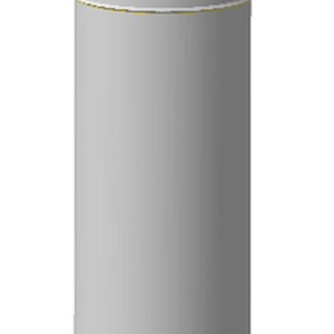 Сэндвич-труба 0,25м, ф  80x160, AISI 439/Оц, 0,5мм/0,5мм, (К)